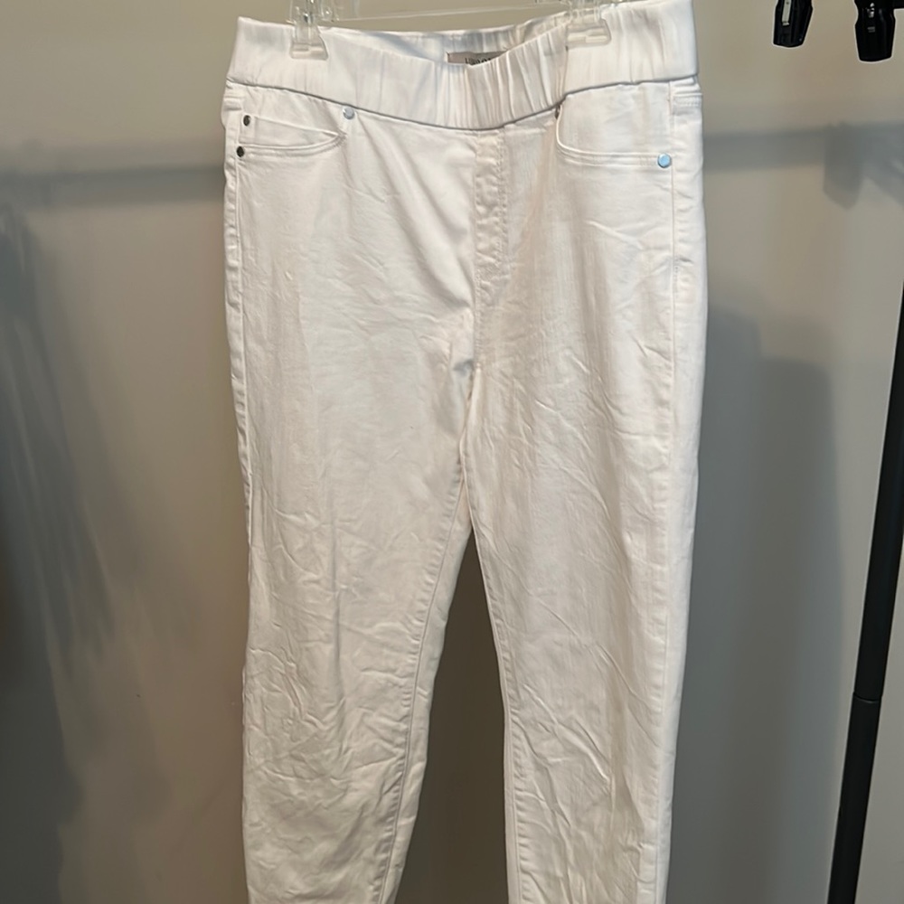 White jean leggings size 14/32. Smoke free home!
